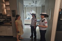 西咸新區消防救援支隊涇河大隊開展消防安全夜查專項行動